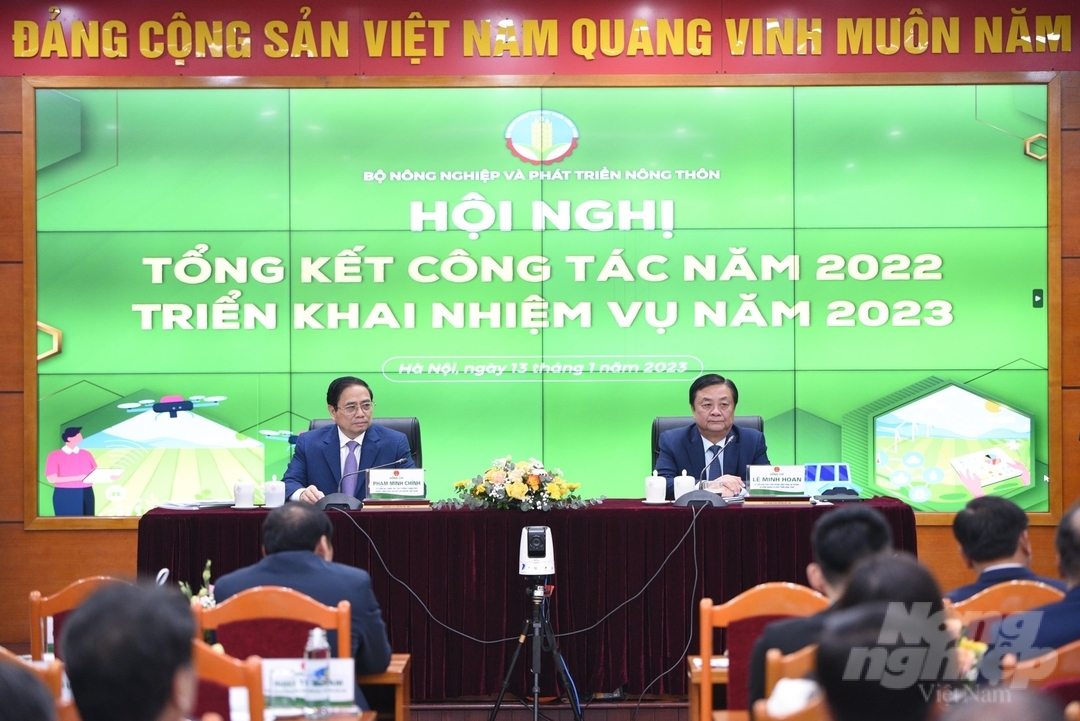 Prime Minister Pham Minh Chinh directs the Conference to review the work in 2022 and implement the tasks in 2023 for the Agriculture and Rural Development sector.