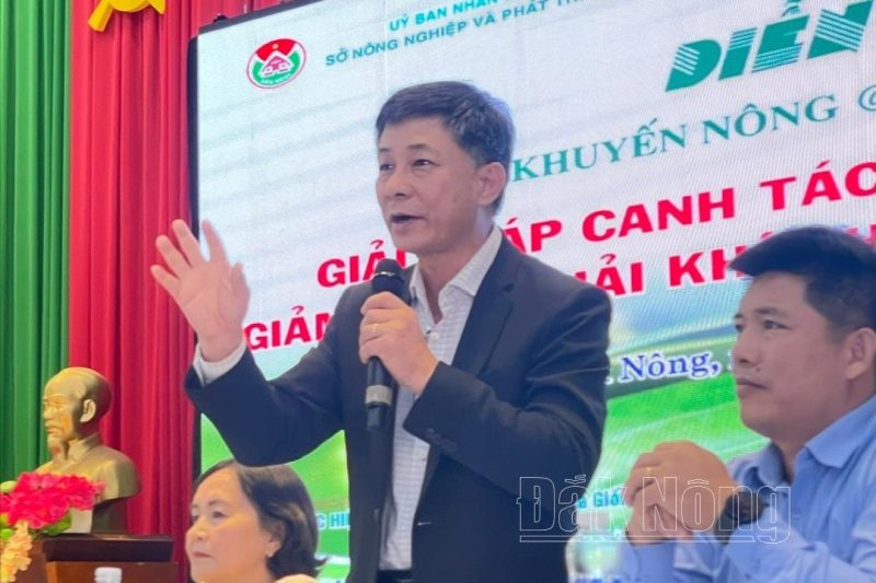 Associate Professor, Dr. Nguyen Van Nam, Vice Rector of Tay Nguyen University, proposed a solution for balanced fertilization for pepper